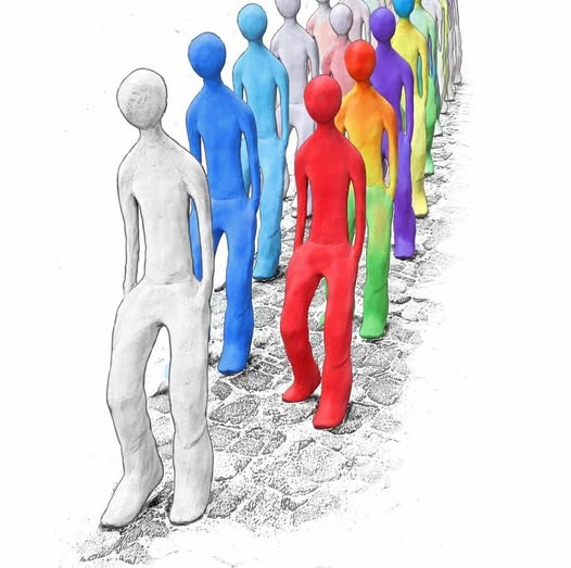 Motiv der Kunstroute der Toleranz — aus der grauen Reihe wird Farbe
